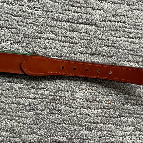 NWT Men's embroidered belt from Masters. Leather details - Picture 6 of 6